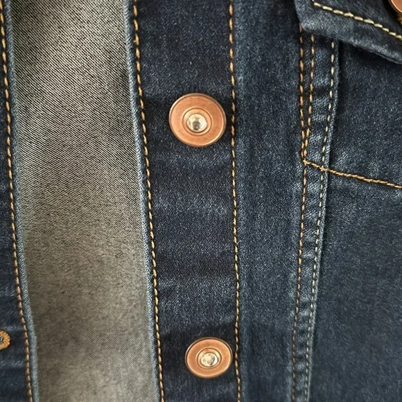 Wonder Nation, Fashion Stretch Denim Jacket with Patchwork Size L/G (10-12) - Picture 7 of 10